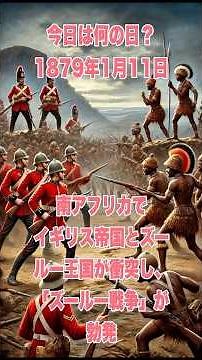 今日は何の日？ 1879年1月11日、南アフリカでイギリス帝国とズールー王国が衝突し、「ズールー戦争」が勃発 #歴史 #history #戦史