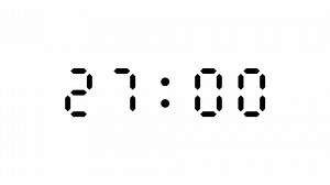 Download 30 second countdown digital timer on white background for free