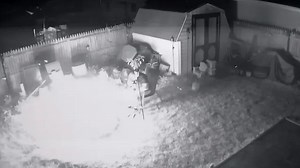 Close call – Fire pit suddenly explodes in man's face