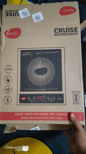 Pigeon Cruise 1800W Induction Cooktop Unboxing ⚡ Crystal Glass | Auto Shut Off