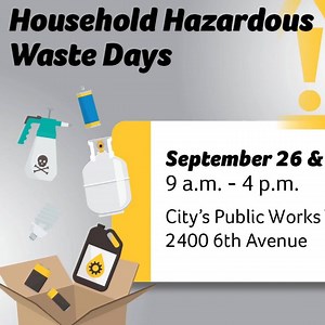 Bring your chemicals, fertilizers, propane tanks and more to the City's Public Works Yard at 2400 6th Ave. on Sept. 26 & 27. | City of Regina | Municipal Government