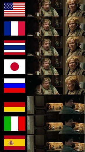 Harry Potter | "SHUT UP! SHUT UP!" in different languages | AI dubbing tool:All Voice Lab