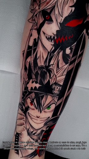 Black Clover Anime Tattoo Ideas and Designs by Professional Artist