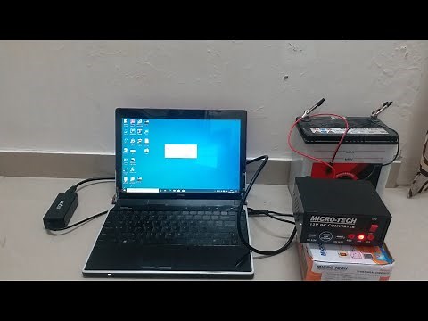 How To Run Laptop on Car Battery || DC To AC Converter ||