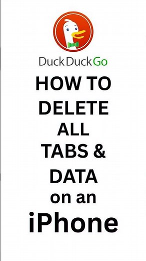 How to Delete All Tabs And Data on the DuckDuckGo Browser using an iPhone : iOS Tutorial