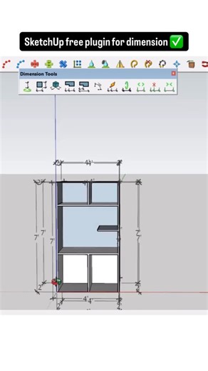 @3designhacks on Instagram: "Comment “ dim ” to receive the link 🔗 . SketchUp | Plugin . #sketchup #fyp"