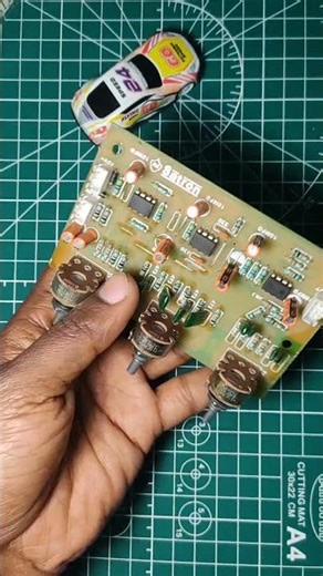 Bass Treble Volume Board, 3 IC Based BT Board for Amplifier, Dual Channel With Volume Control Kit/-#