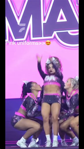 Pink uniforms 😍💕 #cheerleading #pinkuniforms #pink #uniform #fyp