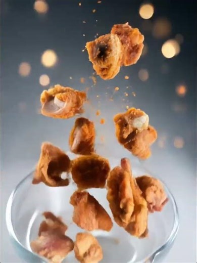 the flying fried chicken😊#fypシ゚viral #food #cooking #chickenrecipes