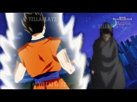 Super Dragon Ball Heroes Episode 42 Ultimate Gohan Vs FUTURE Gohan (HOODED WARRIOR)