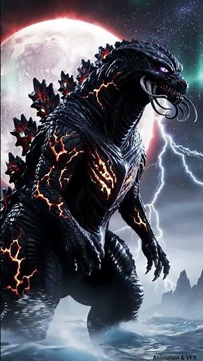 🌌 Alien Godzilla Rises! | Epic Mythical Kaiju Cinematic | #shorts