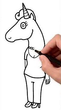 [Shorts] 🦄 How to draw a Reverse Centaur | Step by step tutorial to draw and color Reverse Centaur