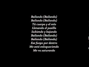 Enrique Iglesias Bailando Lyrics Spanish Version