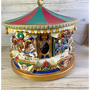 Mr. Christmas Holiday Merry-go-round Musical Animated Carousel 1994 No Box WORKS - Etsy