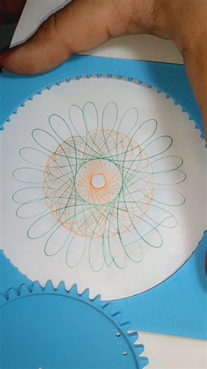 satisfying spirograph ❤️ #art #diy #shorts ‪@Priyal_Kukreja‬ #trending #youtubeshorts #viral#reels