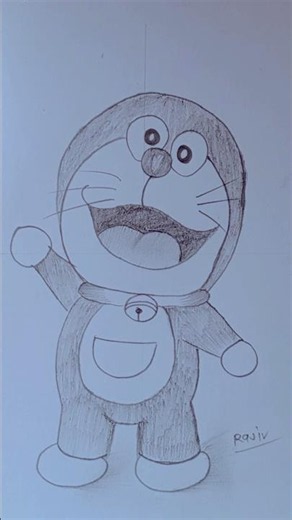 how to draw doraemon easy 🤩