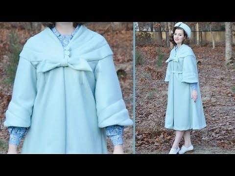 Making a 1950's Swing Coat (and hat!) - Sewing Vlog