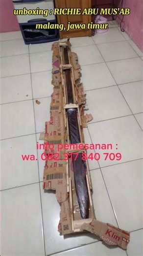UNBOXING: RICHIE ABU MUS'AB, MALANG, EAST JAVA #maduracelur #indonesianblades #fypyoutube
