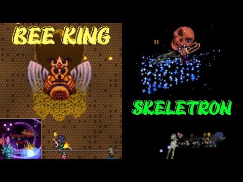BEE KING AND REWORKED SKELETRON (CURSE MOD) | Forgotten Evils - Terraria 1.4
