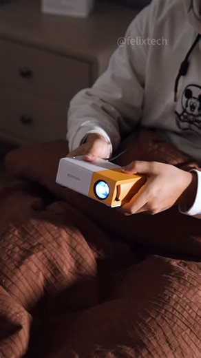 felixtech2024 | Sponsored by Temu. This mini projector turns any wall into a big screen. Plug in your phone or power bank, focus in seconds, and enjoy... | Instagram