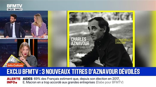 EXCLU BFMTV - Trois enregistrements inédits de Charles Aznavour dévoilés