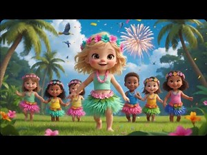 🌺Karly’s Hula Dance Adventure 🌺 |Tropical Party Kids Song 🌴🎶💫