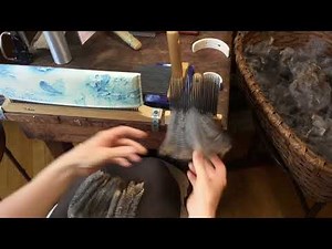 Wool Combing ~ Romney, Mr. Bates