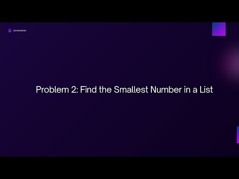 Crack Coding Interviews In Malayalam | Smallest Number in a List | JishnuGeeks