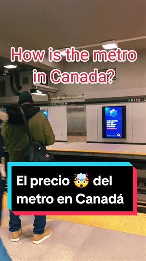 Cuánto crees que cuesta el metro en Canadá? 🤯 #migrantes #montreal #toronto #canada #vancouver #viajeros #transportepublico #venacanada #metro