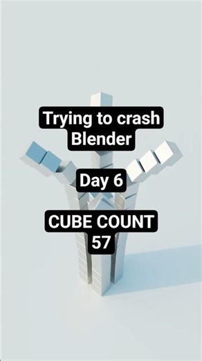 Day 6 Of Trying To Crash Blender On a RTX5070 #blender #simulation #shorts