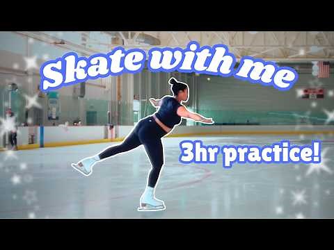 3 HOUR skate practice 😳 my beginner warmup + basic skills⛸️ Adult Figure Skating Vlog