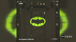 Bat-Signal beamed onto LA City Hall for Adam West