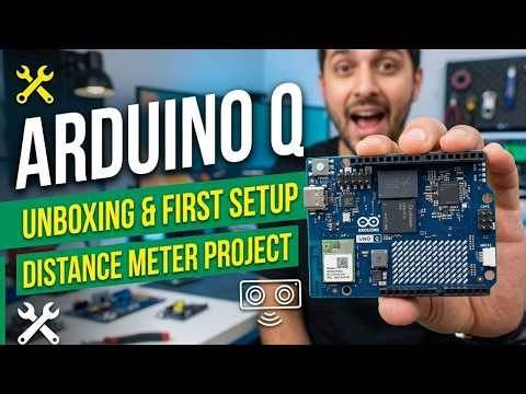 I Built a Distance Meter with Newly Launched Arduino Q 🔥 Features Explained!