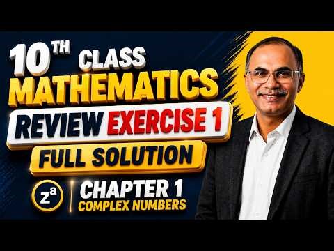 10th Class Math New Book 2026 | Review Exercise 1 Full Detailed Lecture