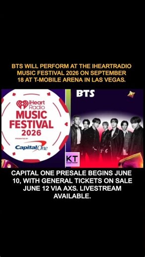 BTS iHeartRadio ticket info #bts #kpopedit #kpop #btsarmy