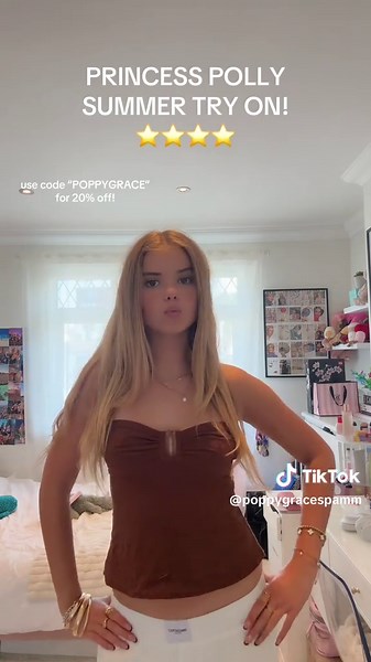 love love @Princess Polly 🌞🌞 use my code “POPPYGRACE” for 20% off!! #fyp #pp #princesspolly #tryon #gifted #haul #viral #cute #summer #princessPolly