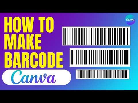 How to Create Barcode in Canva || How to Make Barcode on Canva