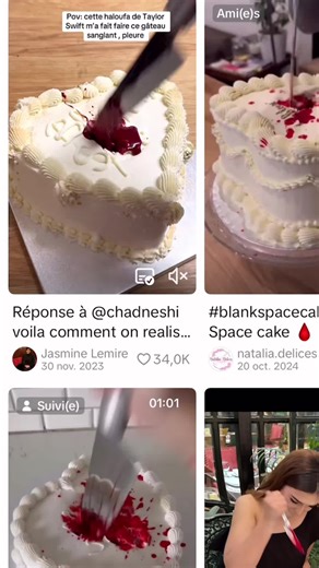 Décoration de gâteau en noir et éclaboussure