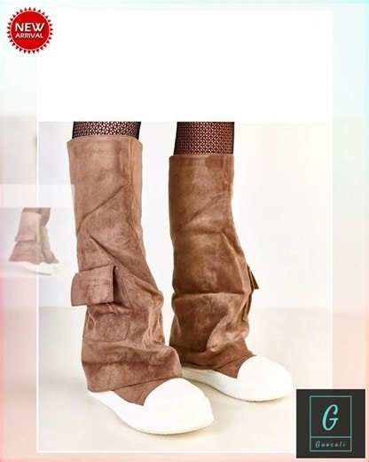 Women Thigh High Boots - Low Platform Shoes