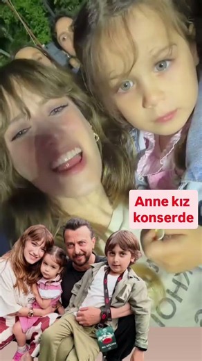 Hazal Kaya at husband Ali Atay's concert with their daughter #entertainment