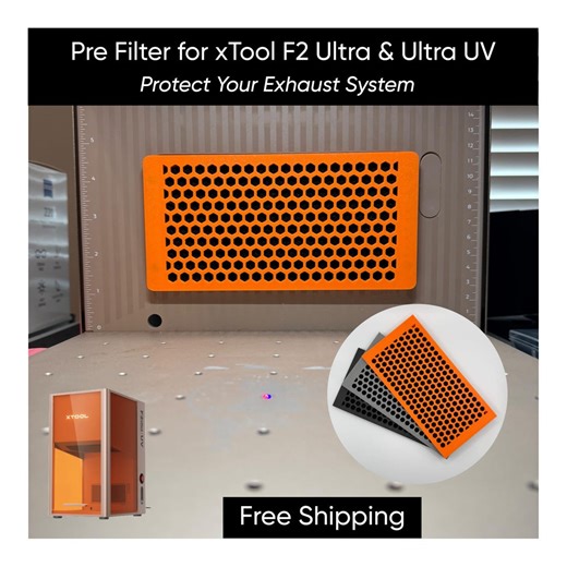 Xtool F2 Ultra (UV) Carbon Pre Filter | Magnetic Attachment | Laser Exhaust Pre-filter - Etsy