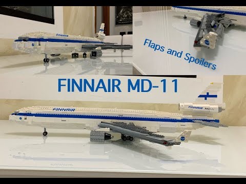 LEGO Finnair McDonnell Douglas MD 11 (working flaps, spoilers and more!)