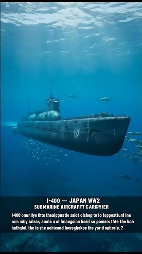 I 400 Submarine — Japan’s Giant Underwater Aircraft Carrier WW2 Visual Archive