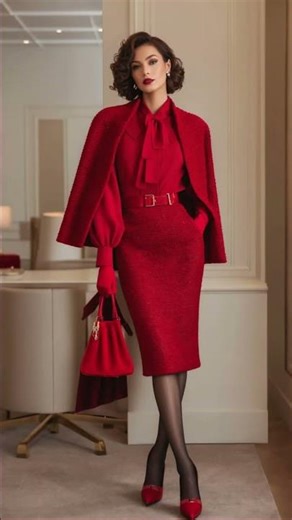 Red: The Color of Confidence & Power for Mature Women #timelessstyle #styleafter50 #fashionstyle