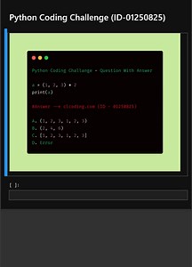 8K views · 90 reactions | Python Coding Challenge (ID-01250825)#pythonchallenge #pythoncoding #python3 #numpy #programming #pythonforbeginners | Python Coding | Facebook