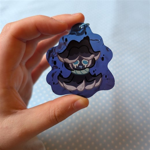 Squid Ink Cookie Keychain 2.5' Inch Cookie Run - Etsy