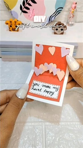 DIY gift card ✨❤️#diy #youtubeshorts #diygiftcard #craft #giftideas #papercraft #gift