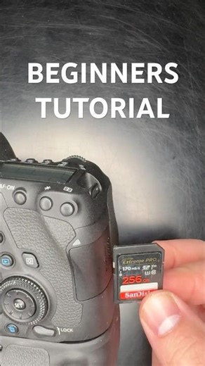 How to add an SD card to the Canon 6D Mark II - BEGINNERS TUTORIAL #photographytutorial