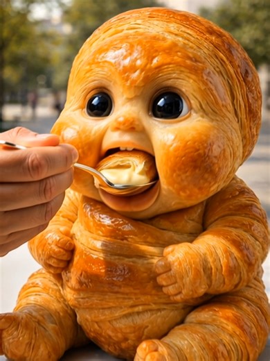 Croissant Eating ASMR 🥐#aiasmr #satisfyingvideo #eating #asmr #Fyp
