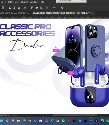 Design A Premium Social Media Flyer In Photoshop#productflyer #DigitalMarketingDesign #photoshop